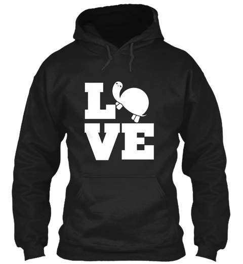 Love Black Camiseta Front