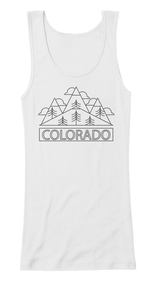 Colorado White T-Shirt Front