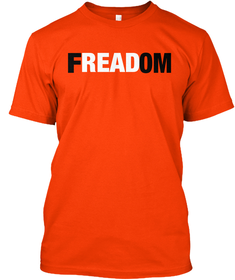 F Om Read Read Orange Kaos Front