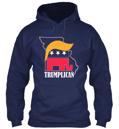 Limited Edition   Missouri Trumplican Navy T-Shirt Front