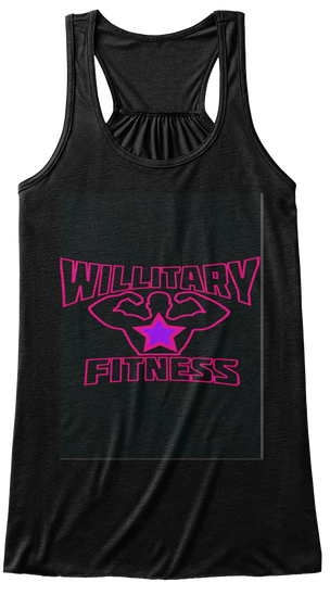 Willitary Fitness Always Believe In Yourself Black Camiseta Front
