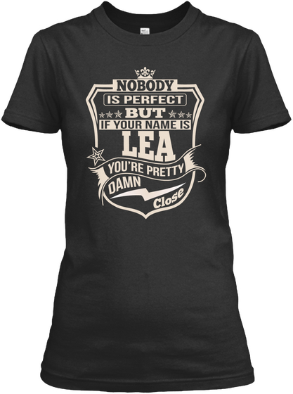Nobody Perfect Lea Thing Shirts Black áo T-Shirt Front