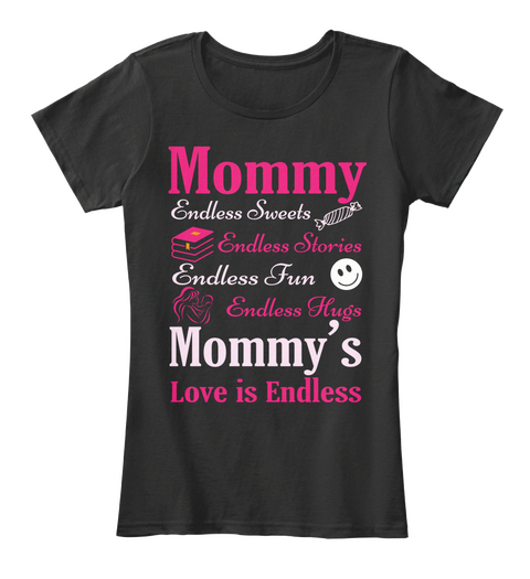 Best Mom Mothers Day2018 Endless Love  Black Camiseta Front