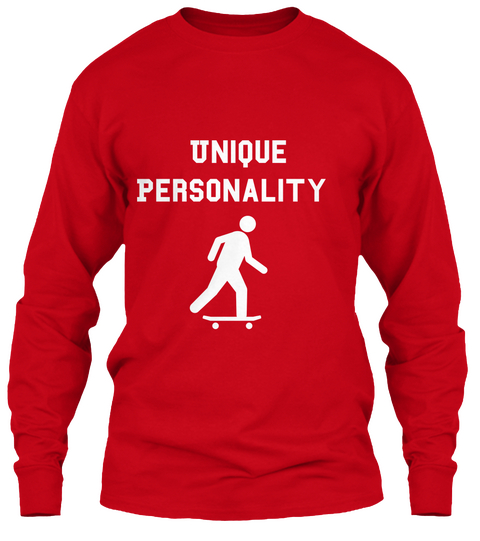 Unique
 Personality Red T-Shirt Front