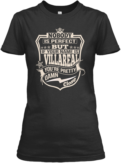 Nobody Perfect Villareal Thing Shirts Black áo T-Shirt Front