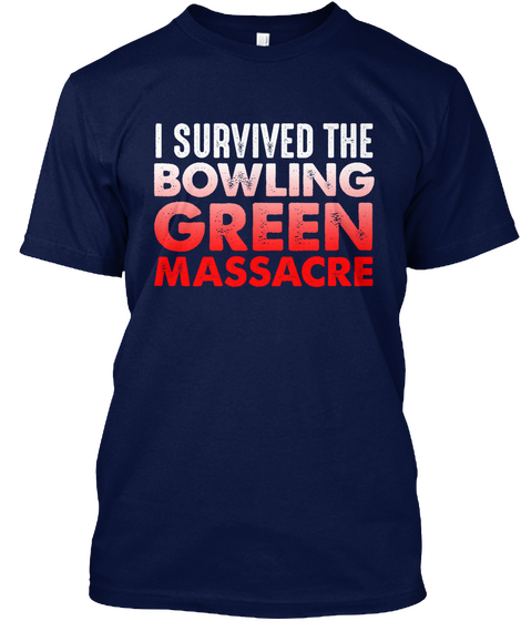 Bowling Green Survivor Navy áo T-Shirt Front