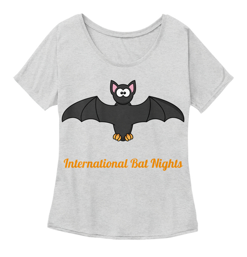 International Bat Nights Athletic Heather Camiseta Front