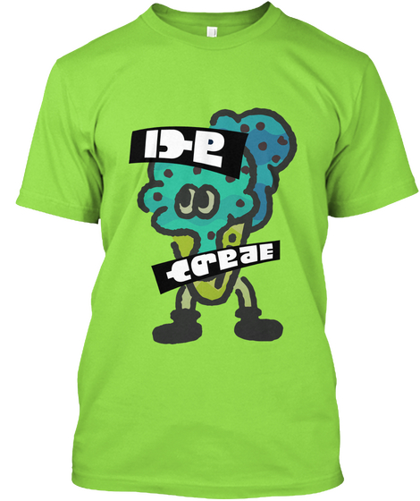 Team Ice Cream   Splatfest Shirt Lime T-Shirt Front