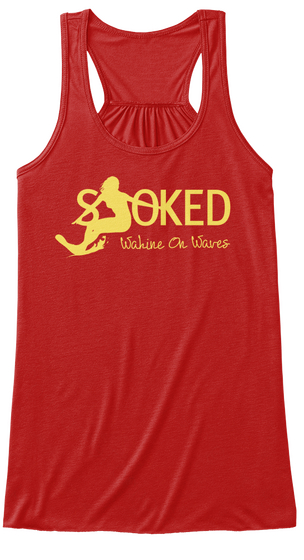 Stoked Tees Red T-Shirt Front