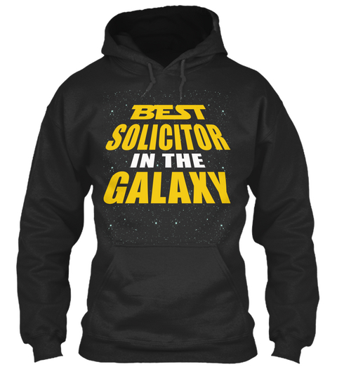 Best Solicitor In The Galaxy Jet Black T-Shirt Front