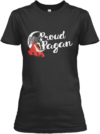 Proud Pagan Black T-Shirt Front