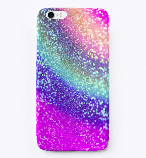 Colorful Glitter I Phone Case Standard Kaos Front