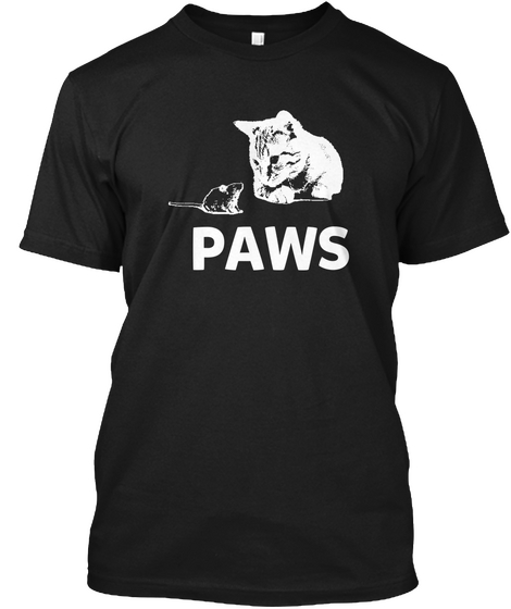 Paws Black Kaos Front