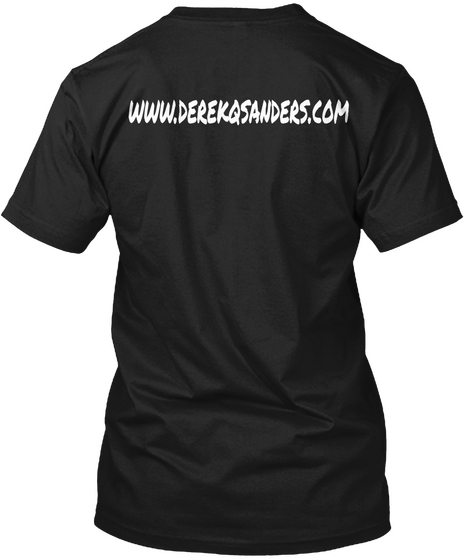 Www.Derekqsanders.Com Black T-Shirt Back