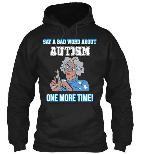 **Limited Edition   Autism Awareness** Black áo T-Shirt Front