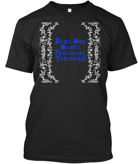 Preschool Teacher Black T-Shirt Front