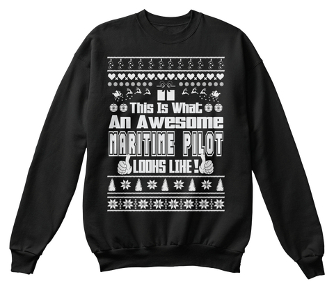 This Is What An Awesome Maritime Pilot Looks Like Black áo T-Shirt Front