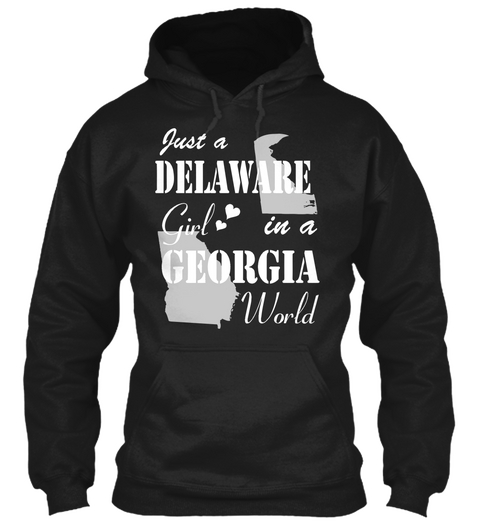 Delaware Girl In Georgia Black Kaos Front