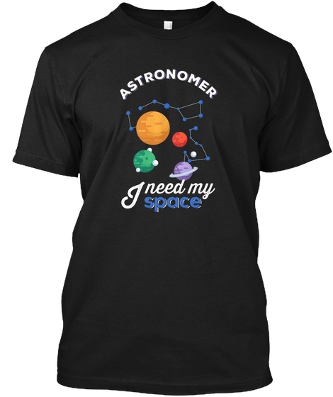 Astronomer T Shirt Black Camiseta Front