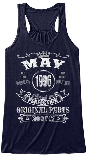 1996 May Aged To Perfection Midnight T-Shirt Front