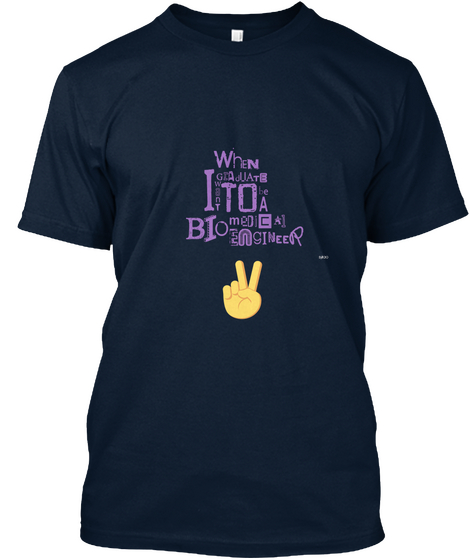 When I Go  New Navy áo T-Shirt Front