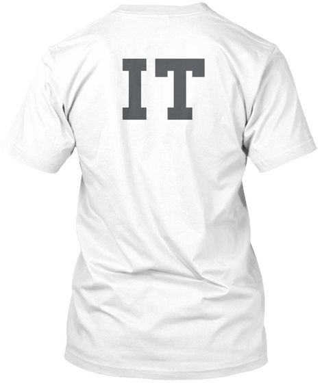 It White áo T-Shirt Back