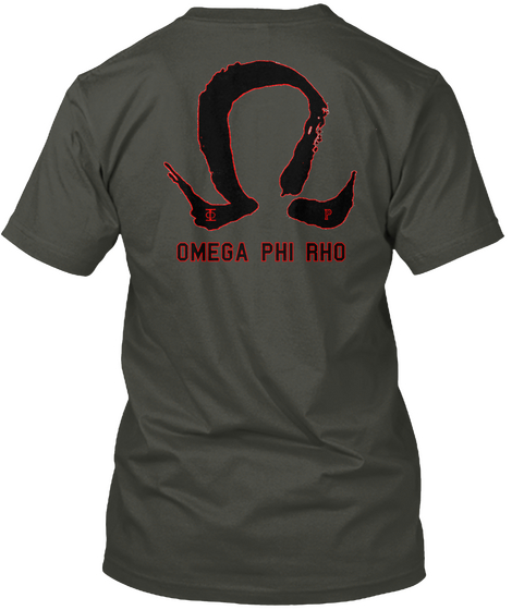 Omega Phi Rho Smoke Gray Camiseta Back