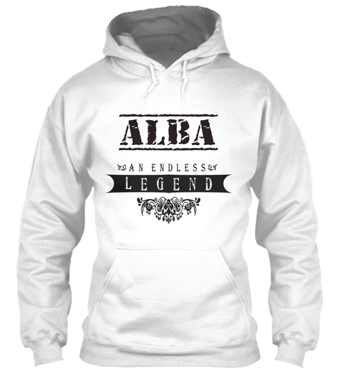Alba An Endless Legend White áo T-Shirt Front