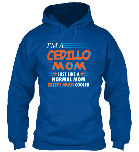 Name Cedillo Mom Cooler Royal T-Shirt Front