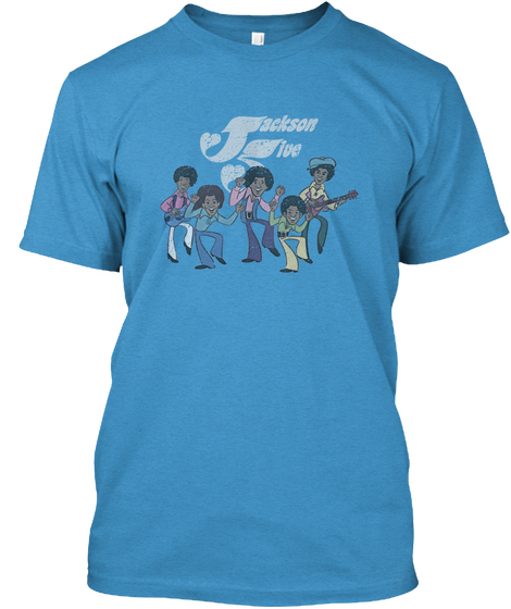 Jackson 3 Toe Heathered Bright Turquoise  T-Shirt Front