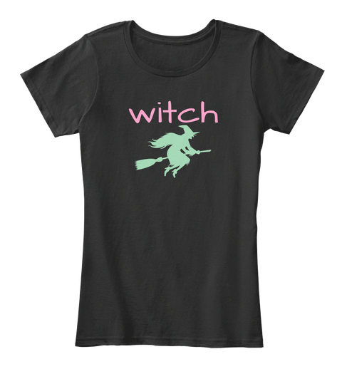 Witch Black áo T-Shirt Front