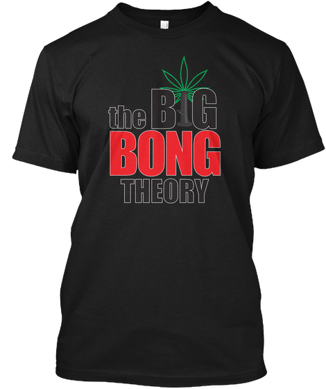 The Big Bong Theory Black Camiseta Front