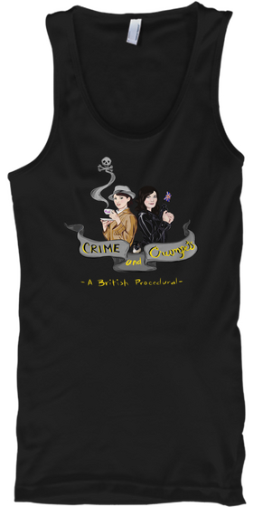 Crime And Crumpets  Black Camiseta Front
