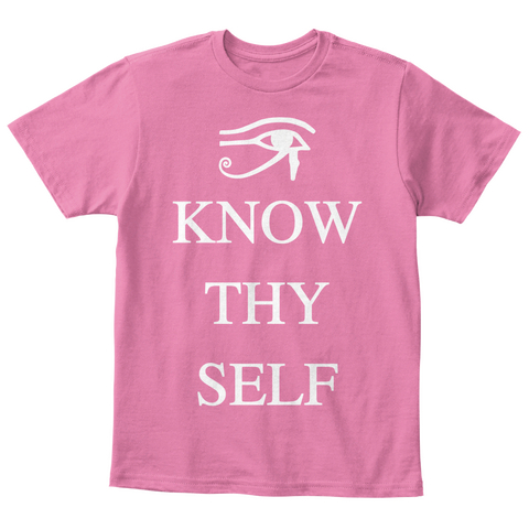 Know Thy Self True Pink  Kaos Front