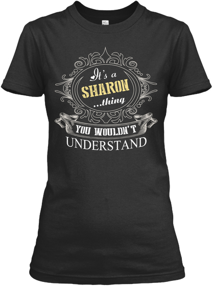 Sharon Thing Black áo T-Shirt Front