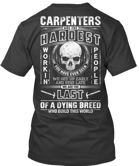 Carpenter   Limited Edition Black T-Shirt Back