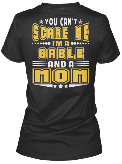 Gable Thing And Mom Shirts Black Maglietta Back