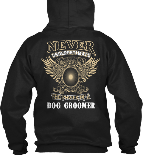 Dog Groomer Black áo T-Shirt Back