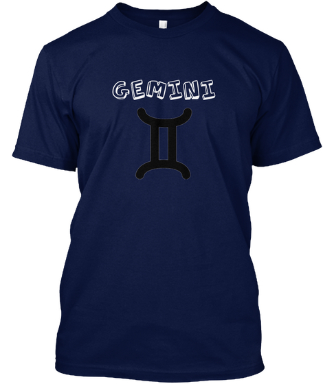 Gemini Navy T-Shirt Front