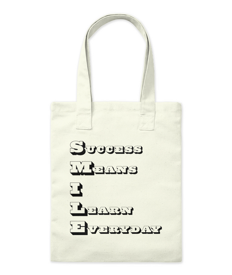 #Smile Tote Bag #2 Natural T-Shirt Front