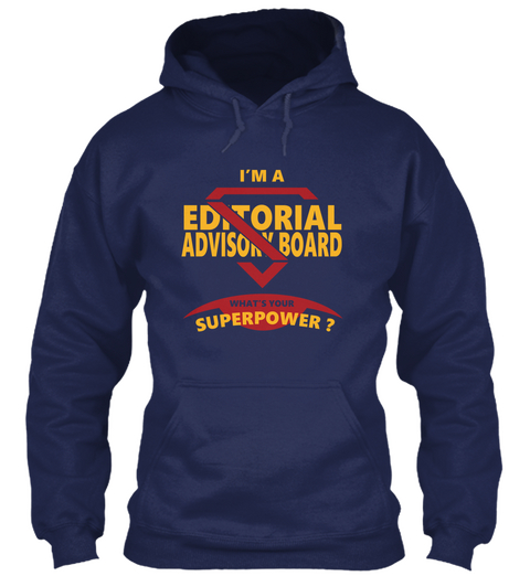 Editorial Advisory Board Navy T-Shirt Front
