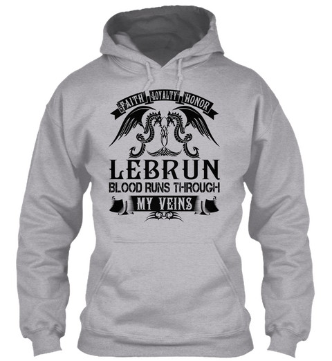 Lebrun   My Veins Name Shirts Sport Grey áo T-Shirt Front