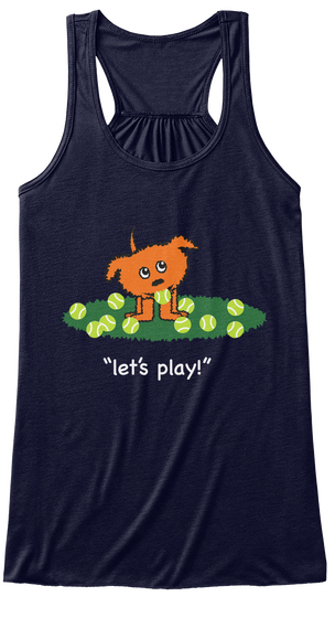 "Let's Play!" Midnight Camiseta Front