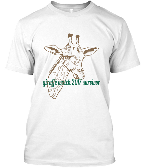 Giraffe Watch 2017 Survivor White Camiseta Front