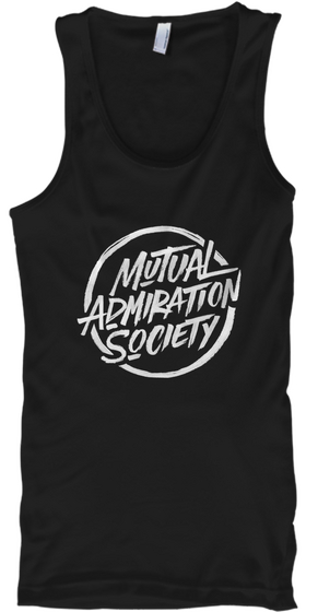 Mutual Admiration Society Black Maglietta Front