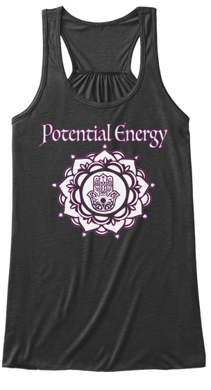 Potential Energy  Dark Grey Heather T-Shirt Front