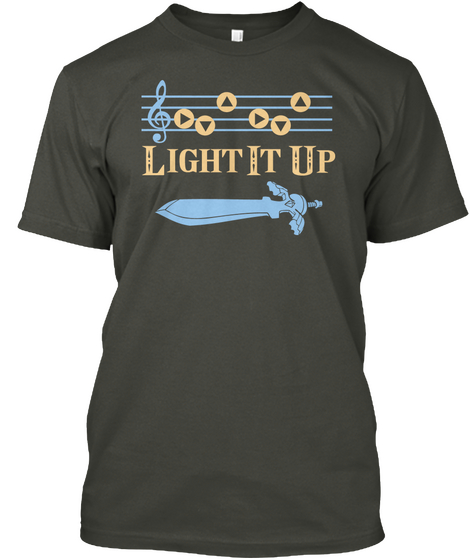 Light It Up Smoke Gray T-Shirt Front