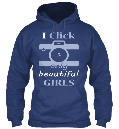 Click Beautiful Girls Airforce Blue Kaos Front