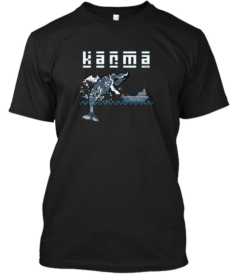 Karna Black T-Shirt Front