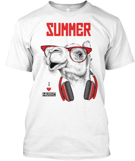 Summer White Camiseta Front